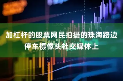 加杠杆的股票网民拍摄的珠海路边停车摄像头社交媒体上